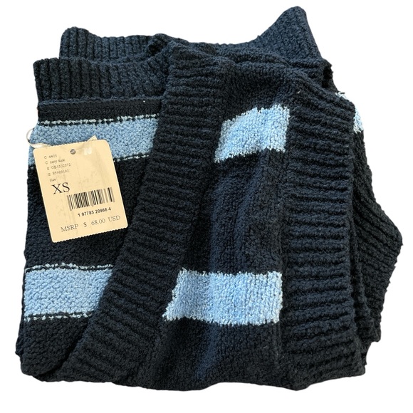 Free People Santa Monica Cropped Vest in Navy/Dusk Combo Size XS NWT - Picture 7 of 13